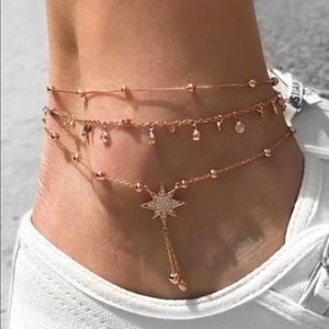 zaful gold anklet